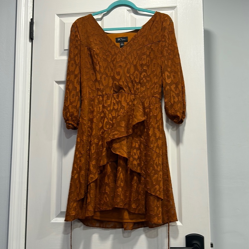 *NEVER WORN!* Leopard Copper Dress
